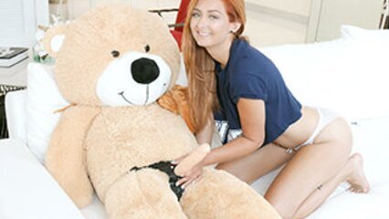 Immature Spinner Caught Fucking a Teddy Bear