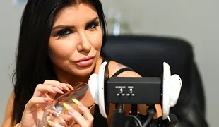 Romi Rain does ASMR! and a Enormous Ebony Cock too.