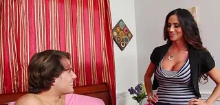 Filthy brunet with substantial knockers Ariella Ferrera