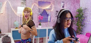 Hot Streamer Flashes her Big Boobs and Plays with Her Kitty on Live Stream!