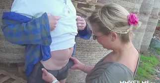 Sexy German housewife boned at the farm