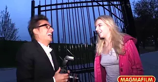 Sexy blonde prefers penetrating a rough penis