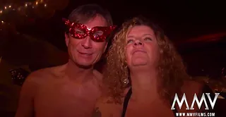 Two swinger couples sharing housewife